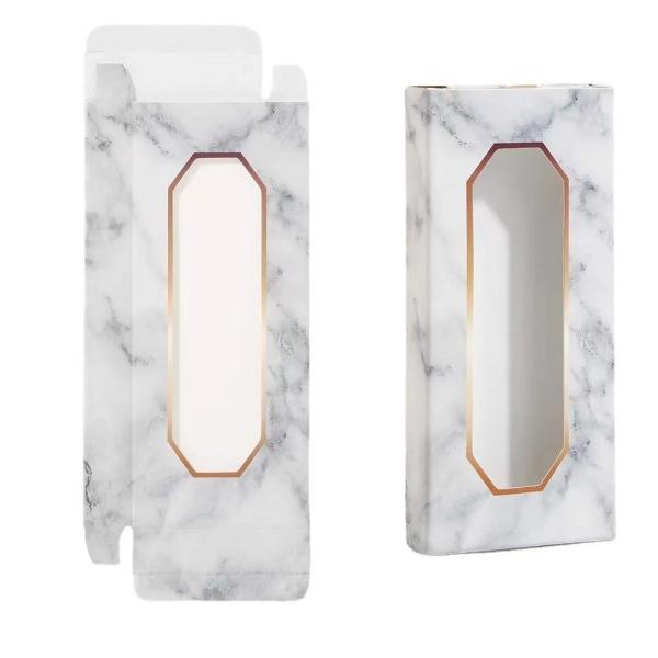 Chinese Factory Customized Elegant Eyelash Box Packaging with Window Display