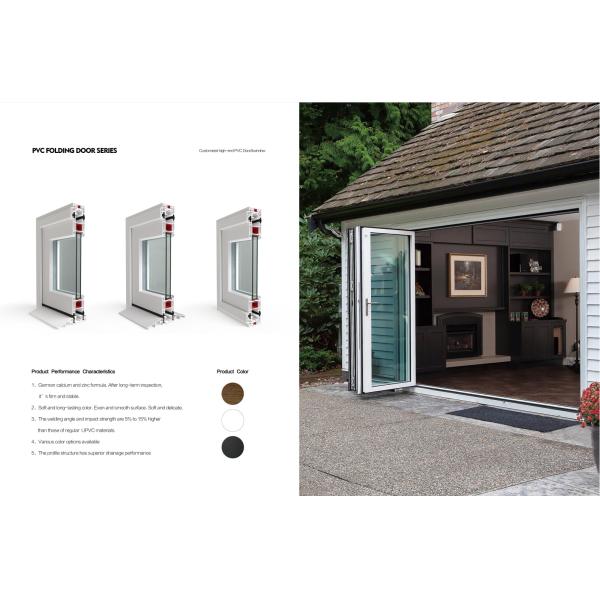 Front PVC Plastic Aluminium Doors And Windows Windproof Customized