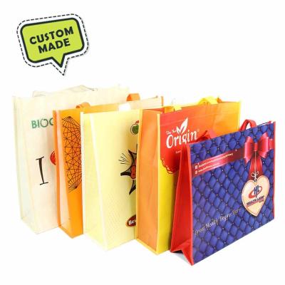Saco de compras de produtos alimentares reutilizável não tecido a granel 80g-130g