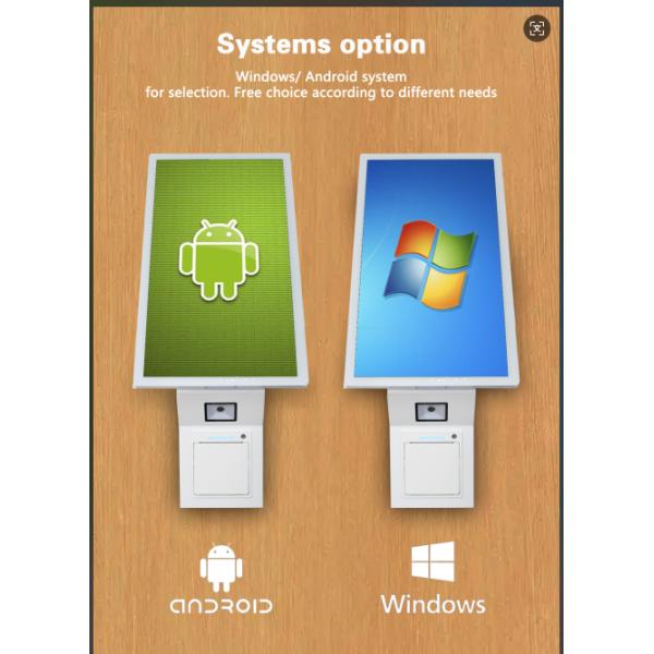 21.5 15,6 pulgadas Blanco Automático sin efectivo Restaurante de autoservicio Quiosco Montado en la pared