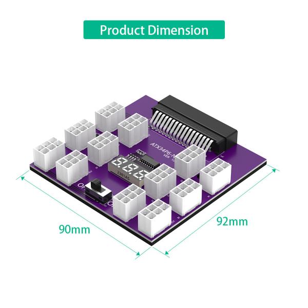 Mise à niveau de la version de l'alimentation avec 12 PCS ATX 6Pin connecteur d'alimentation pour Emerson 7001484 alimentation