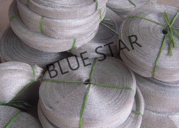 Custom Stainless Steel Knitted Mesh Narrow Width & Wire Dia 0.008 0.011 