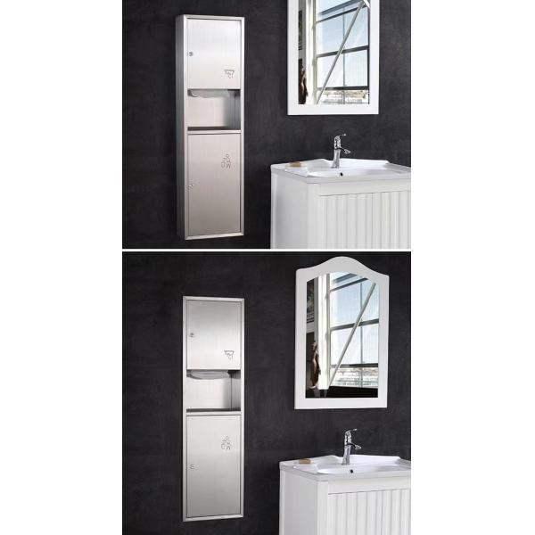 Restroom Rectangular Surface Mounted Paper Towel Dispenser With Polishing Finish OEM