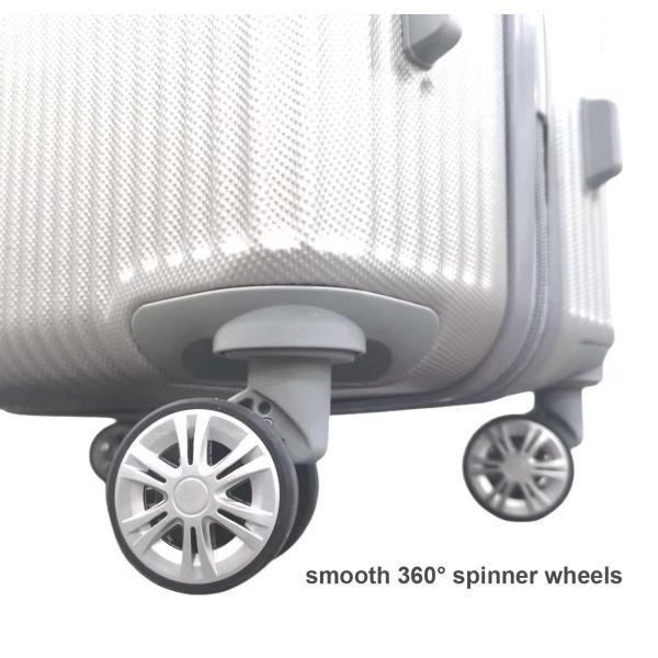 Bagages 3 pièces ensemble valise filateur coquille dure poids léger serrure TSA modèle frais 2024