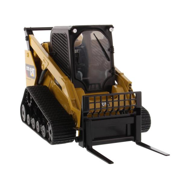 1:16 Scale Diecast Metal  297D2 Skid Steer Loader Model with Movable Loader Arms