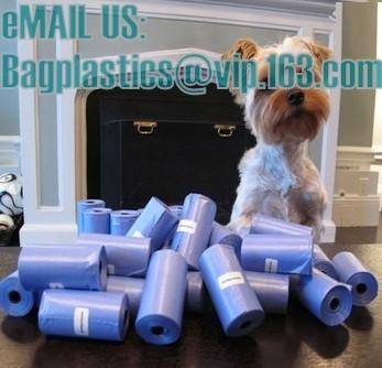 Pet Dog Waste bags Poop Pooper Scoopers for Bags on Board biodegradable 5 Color DHL Free Shipping, BAGEASE, BAGPLASTICS