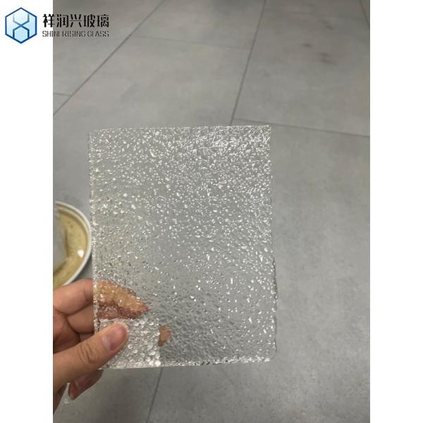 Custom Cut 4mm 5mm 6mm Figured Patterned Glass with GB15763.2-2005 CE Certificate