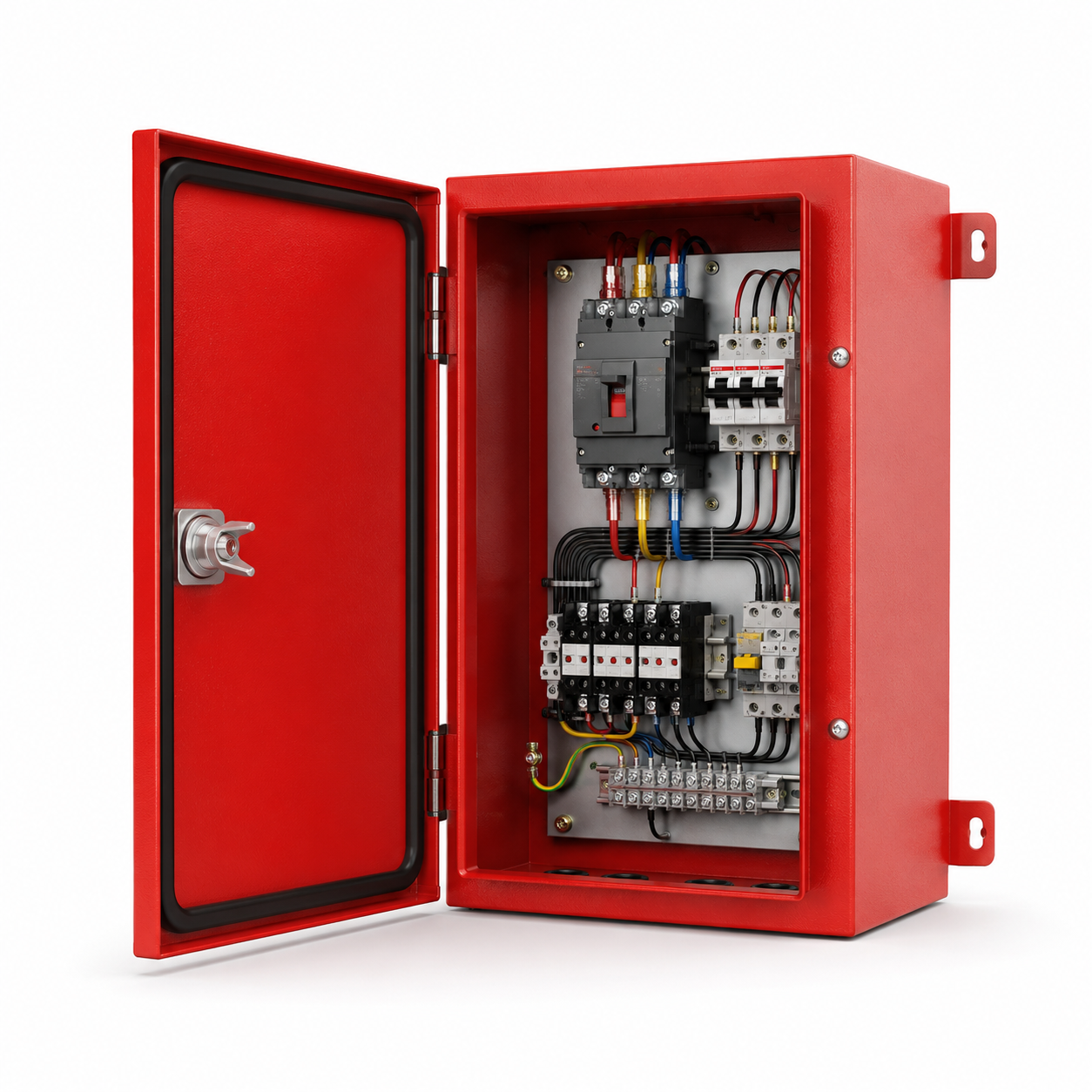 Overload Protected Fire Electrical Control Box Enclosures With Internal Safety