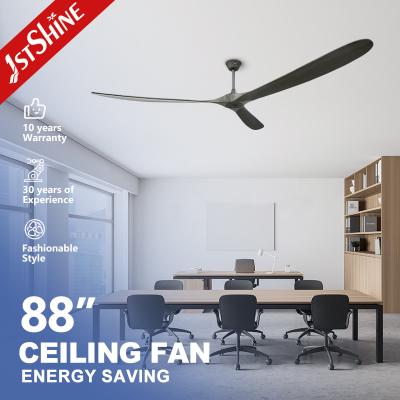 Controle remoto 88 polegadas Large Room Blades de madeira Ventilador de teto para casa Hotel e escritório
