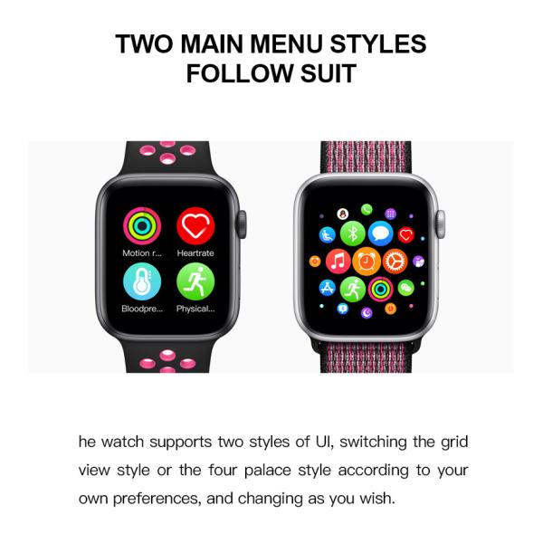 2020 умный аудиоплеер звонка ремня дозора T500 44MM для человека FK88 женщин SmartWatch дозора PK IWO телефона Android IOS Яблока