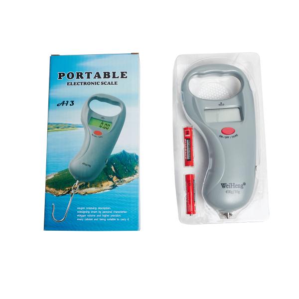 Mètre ruban de 100cm pour articles de pêche et pèse-bagages électronique de 45kg, caractéristiques non étanches