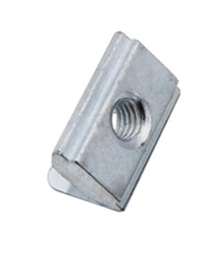 Metal Plate U Type Clip Nuts Medium Carbon Steel Material With Spring Leaf