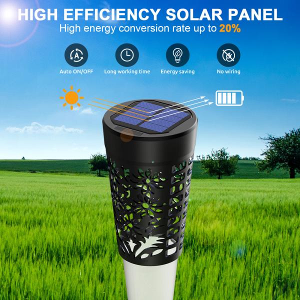 Солнечные садовые прогулочные фонари светодиодные солнечные фонари 3500K теплый белый