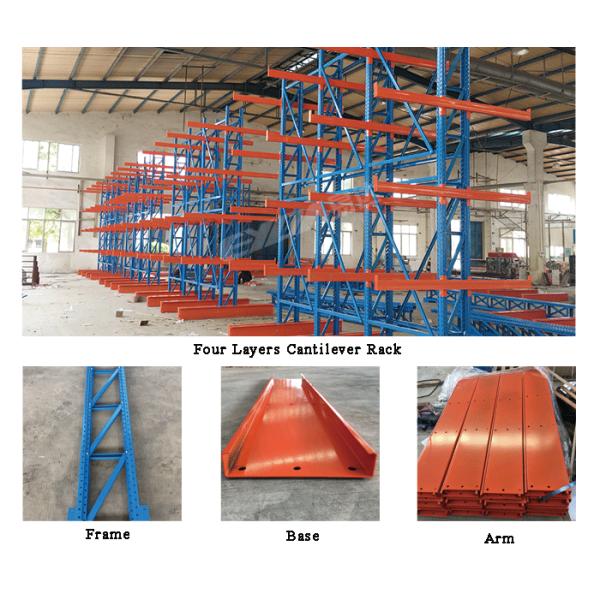 Industrial Cantilever Warehouse Shelves Systems Q235B Cold Steel