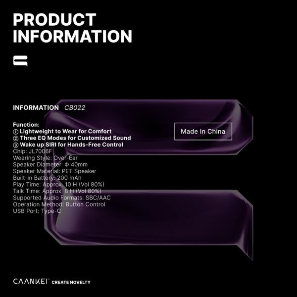 Sweatproof True Wireless Stereo Earphones Over Ear Headphones Noise Cancelling