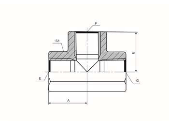 Equal Reducing Tee Alloy Pipe Fittings