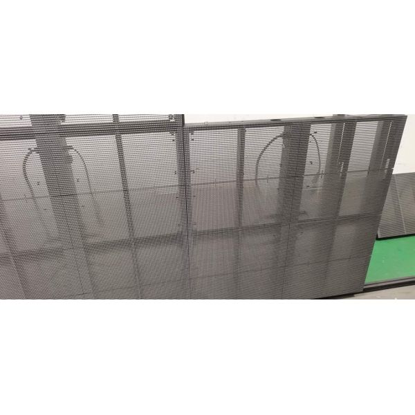 Outdoor LED Mesh Display with 8000nits High Brightness IP68 Waterproof and Lightweight Design