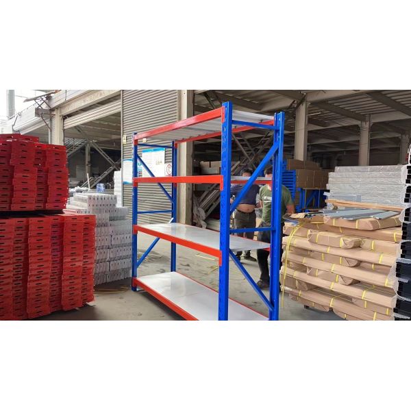Hot Selling Medium Duty Shelving  – 4-Layer Adjustable Steel Storage Shelving – Corrosion Protection – CE Certified Factory Price