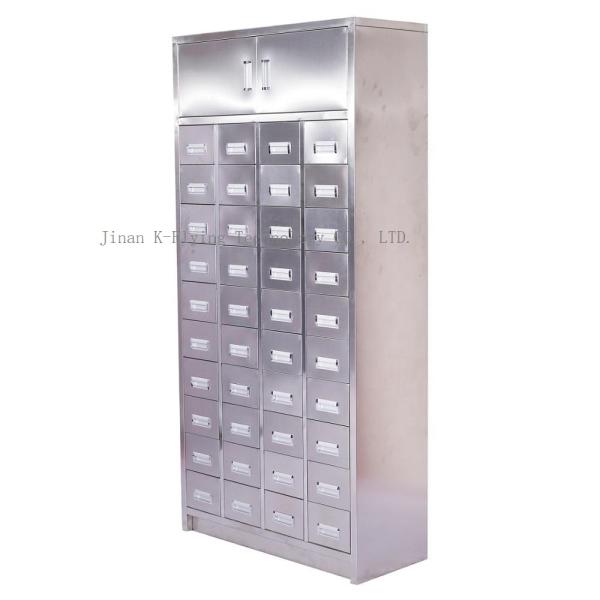 Armário médico de aço inoxidável vertical completamente fechado