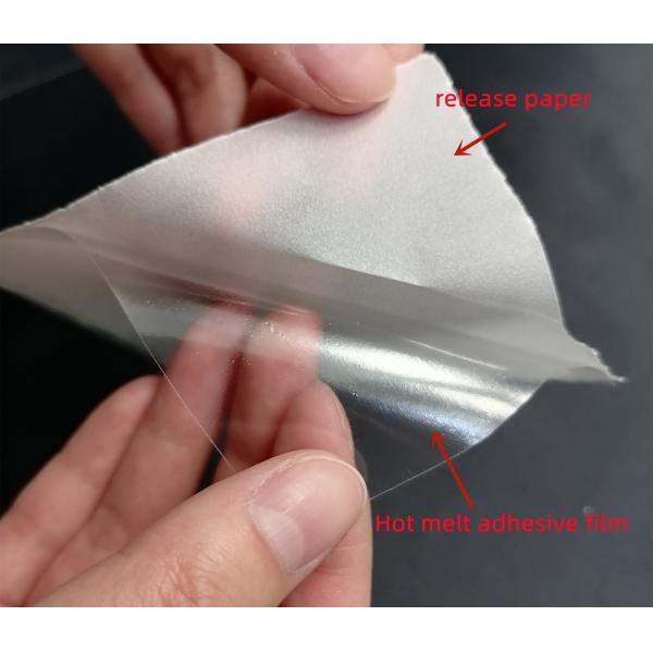 PO просвечивающие горячие плавят склеивающую пленку для тканей вышил значкам