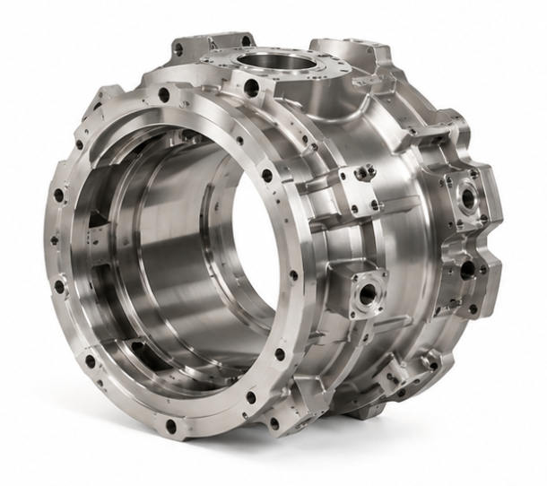 Large Complex Aerospace Cnc Machined Parts Machined Aerospace Engine Housing