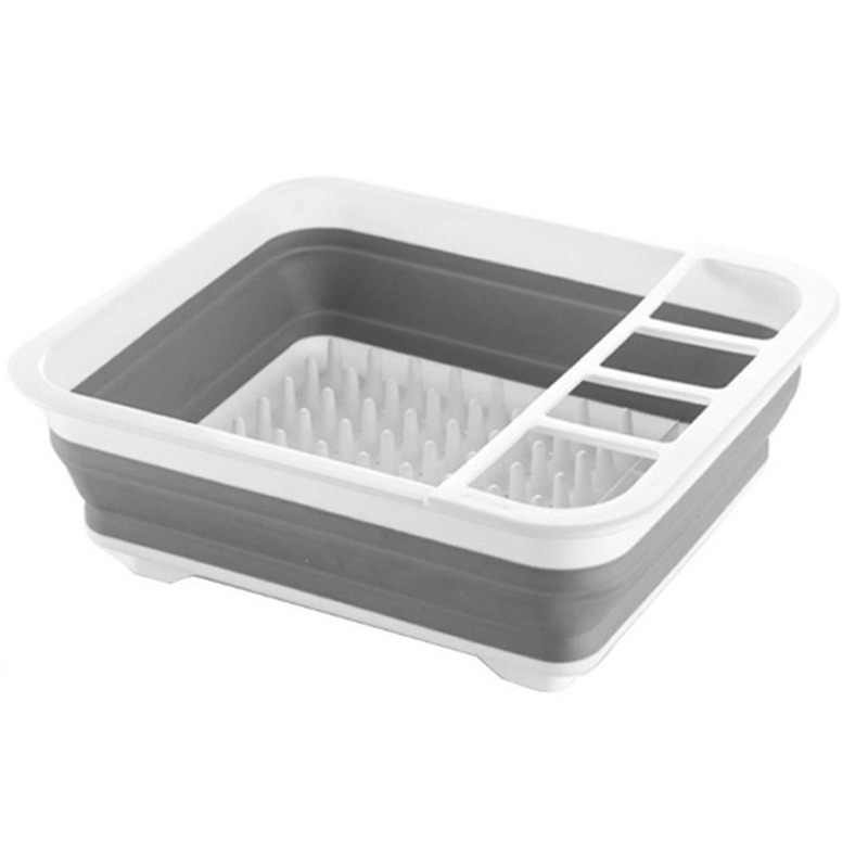 Collapsible Bowl Stand Kitchen Retractable Drain Rack Rack Tableware Drain Storage Box Sink Bowl Chopsticks Drain Basket