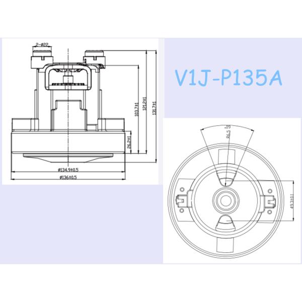 High Speed  E B F Class AC 240V 1.6KW Robot Vacuum Cleaner Motors