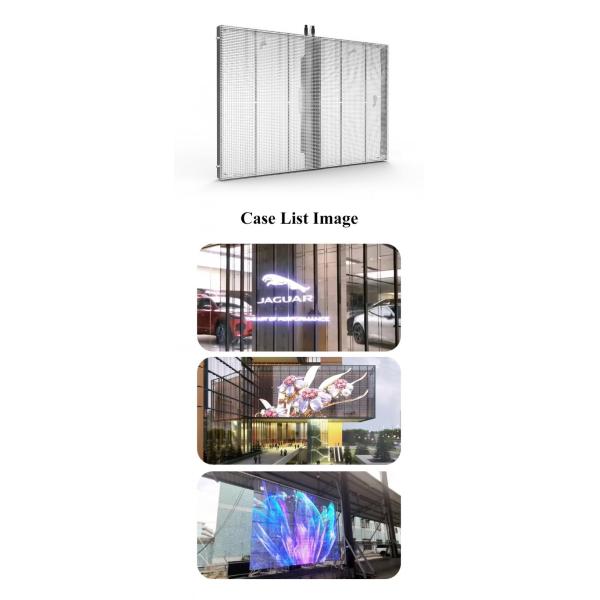 P6 P10 Transparent LED Display Panel Flexible Full Color For Indoor
