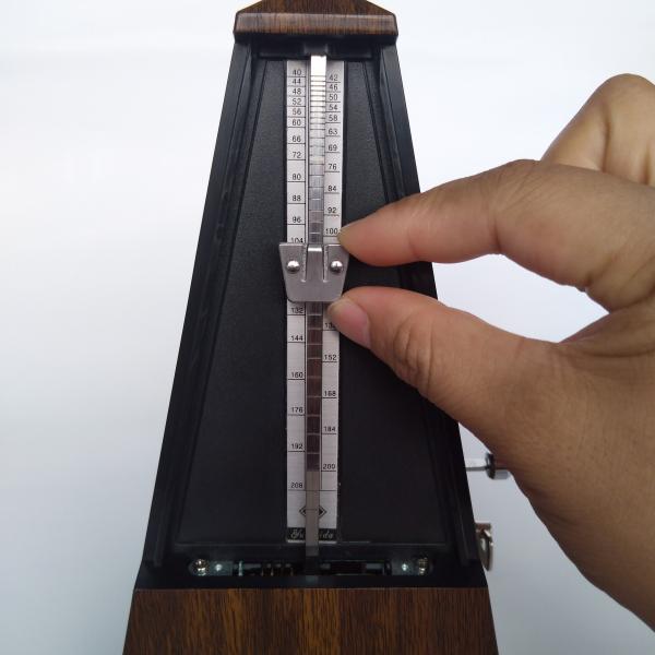 OEM classic scale board piano guitar violin practice rhythm mechanical metronome Black White Pink Red Tranparent Wood