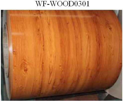 Wood Patterned Painted Aluminum Coil Fire Resistance DX5ID Grade