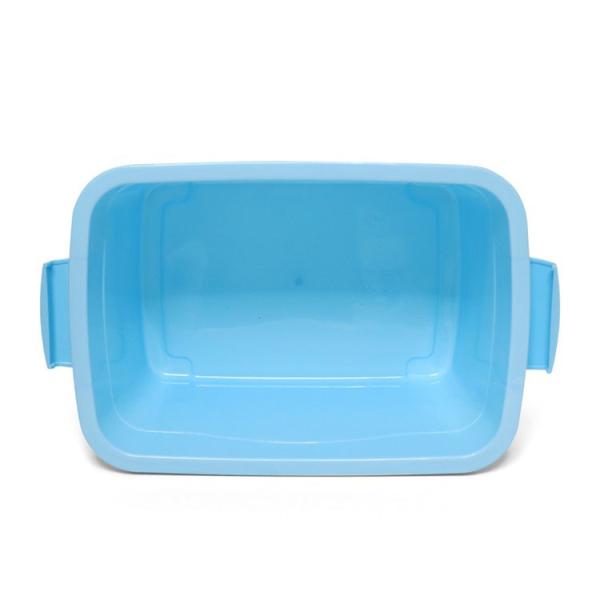 Blue 24L 30L Baby Plastic Storage Organizer Storage Bins With Lids And Wheels