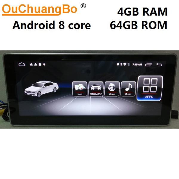Ouchuangbo android 7.1 car audio gps navi for Benz B Class W246 2012-2015 support BT aux USB 10.25 inch 8 core