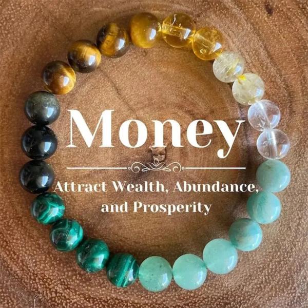 Natural Stone Beaded Real Stone Bracelet  Hand Unisex 8mm Tarnish Free