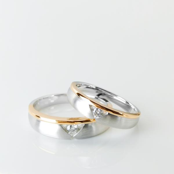 Spcial Design Men18 Women12 Gold Engagement Couple Rings