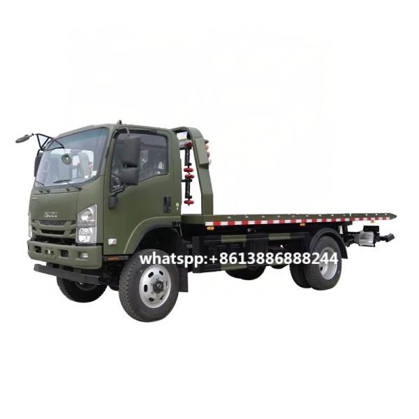 Isuzu 4x4  5-8 Tons Multifunction Plat Form Wrecker Body Tow Truck All-wheel Drive	 Roll Back  4wd Truck