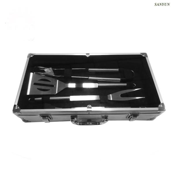 BBQ Accessories 10PCS 304 Stainless Steel Bbq Grill With Aluminum Case