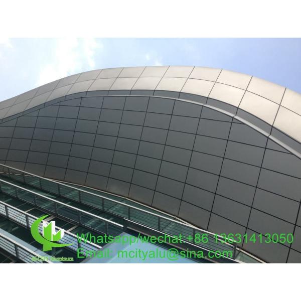 Foshan 4mm металлическая алюминиевая панель облицовки с порошкообразным покрытием для фасадной завесной стены