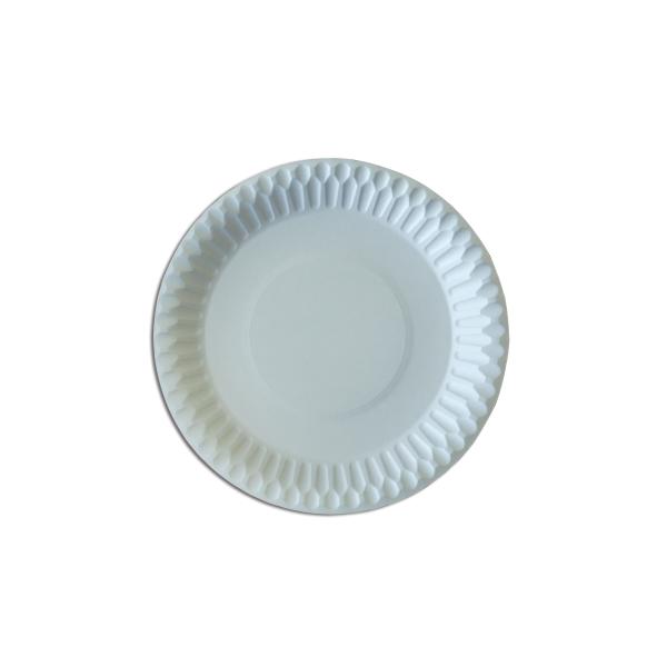 Food Contact Safety Bulk Disposable Plates , Biodegradable Paper Plates For Barbeque