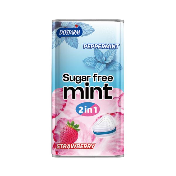 Healthy Peppermint Strawberry Mints Sugar Free Mint Candy Manufacturer