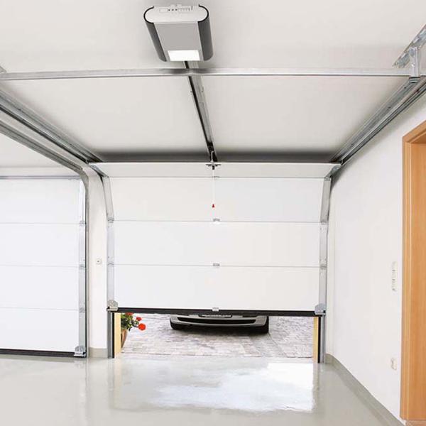 Aluminum Frame Door and Frosted Glass Villa Automatic Garage Door