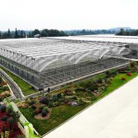 Résistant à l'eau chaude galvanisée en acier multi-span film plastique Serre agricole pour les fruits
