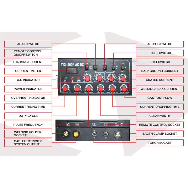 TIG 200P AC DC Welder Inverter Pulse For Aluminium Stainless Steel