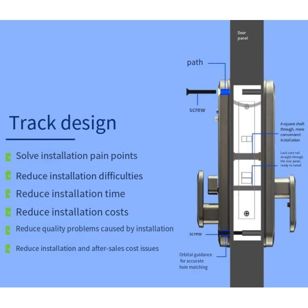 ELA E-556 Automatic Door Smart Lock Opens By Touch Without Pressing Handle