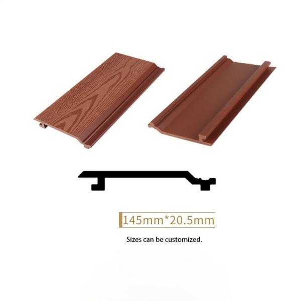 145x20.5mm WPC Cladding Panel Wood Plastic Composite for Outdoor Walls