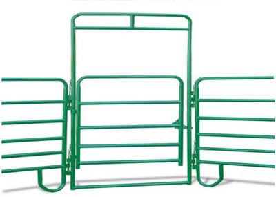 Livestock Portable Round Yard Panels , Anti Corrosion Round Pen Corral Panels