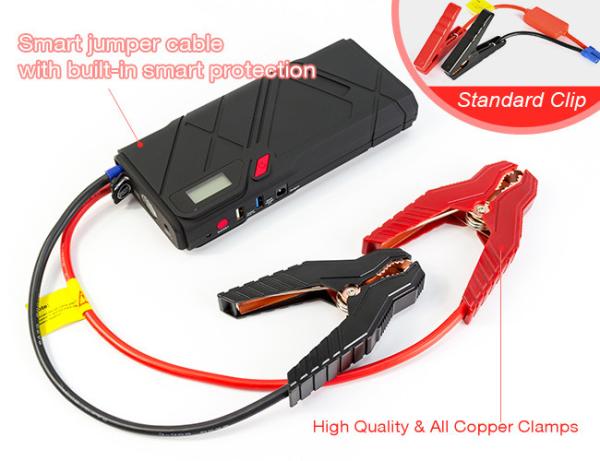 1200A Peak Car Jump Start Battery , 12000mAh Portable Power Bank Battery Booster with 2 USB charger