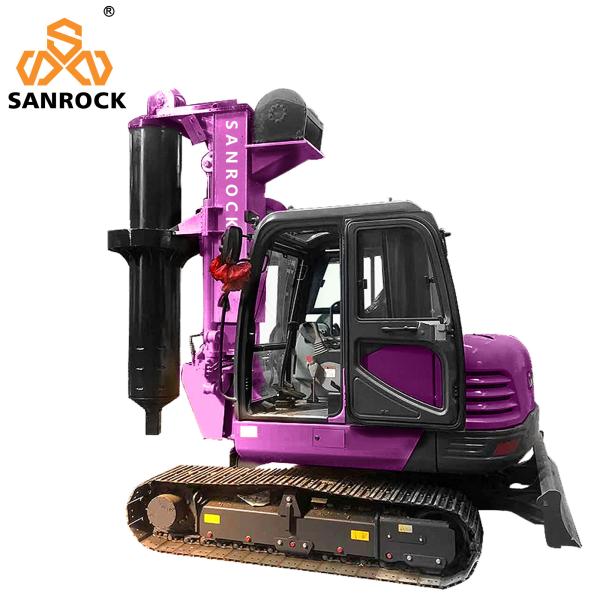 Rotary Borehole Drilling Rig Construction Machinery Hydraulic Small Rotary Drilling Rig