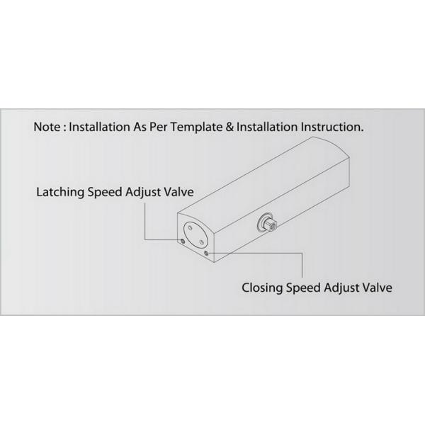 CE Listed Light Duty Door Closer D903 Surface Mounted Door Weight 40 - 65kg