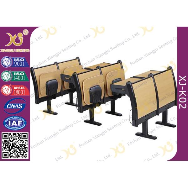 Foldable Writing Pad Molded Plywood Seat Laminate Finish School Desk And Chair