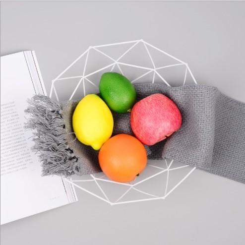 Wear Resistant H13.5CM Single Tier Steel Fruit Basket